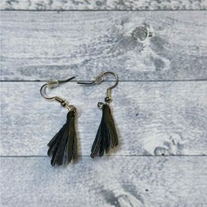 Chic Black Tassel Earrings